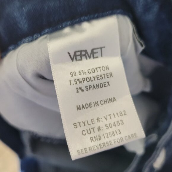 Vervet Women's Distressed Skinny Jeans Raw Hem Blue sz 22 - Picture 6 of 8